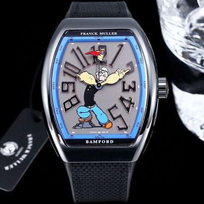 Franck Muller Vanguard Yachting V45 Black steel case Diameter 44mm watch